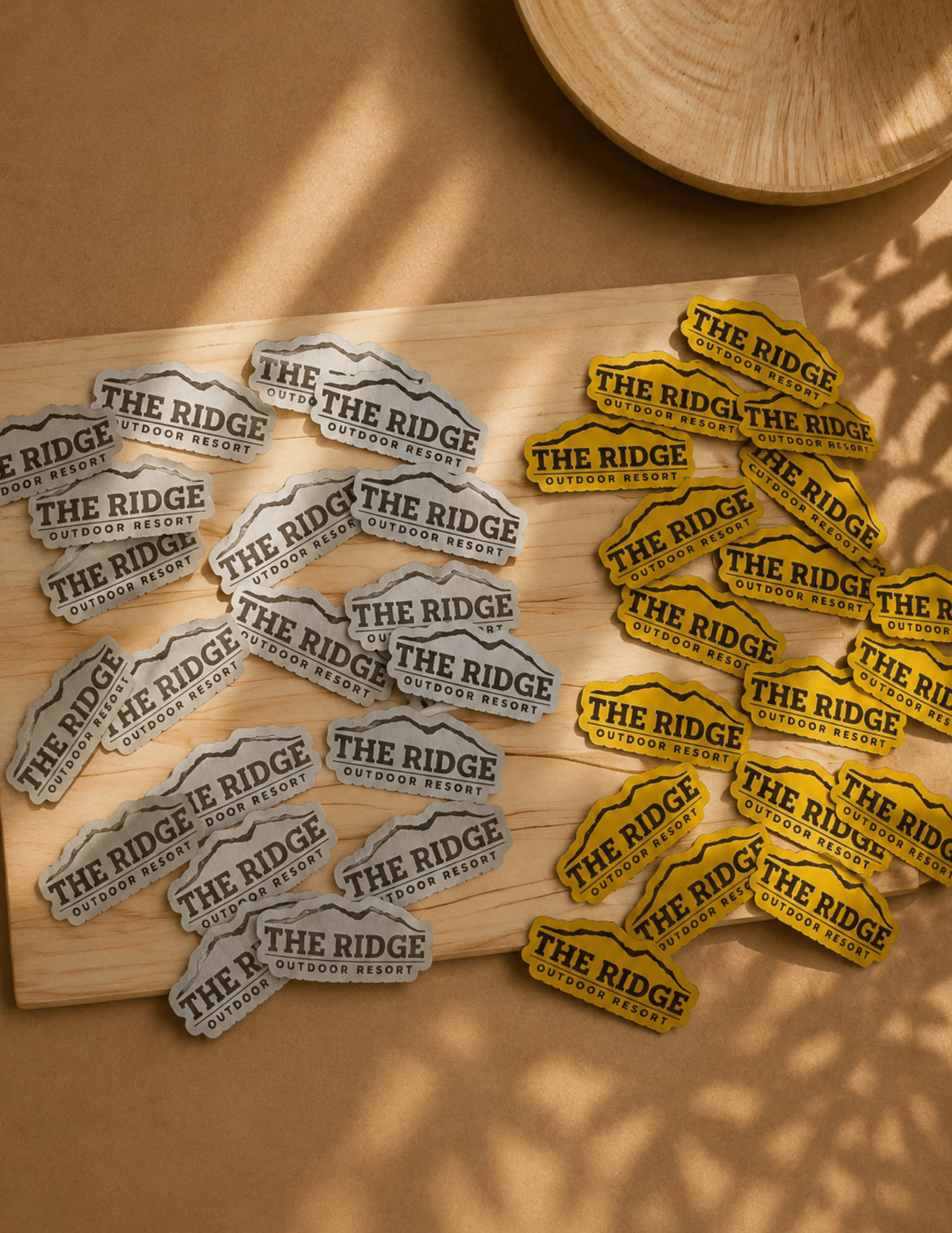 Custom logo magnets displaying business branding in multiple color options for promotional and marketing use.